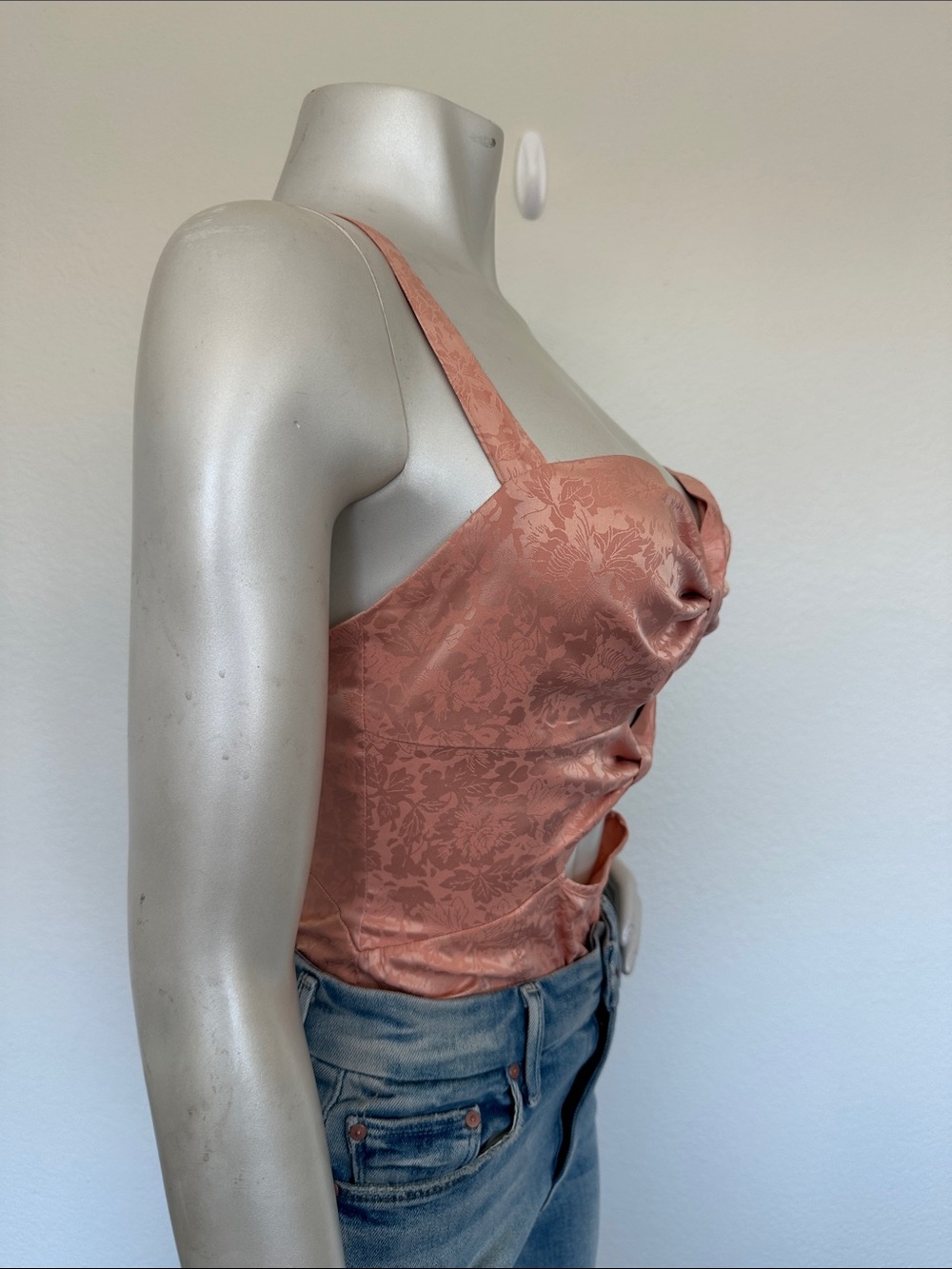 Intimately by Free People Satin Bow Cutout bodysuit - Picture 8 of 9